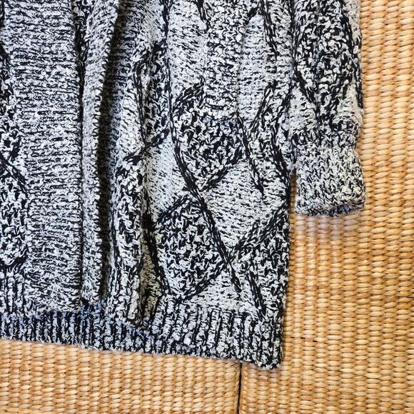 Diversity Petite Womens Deadstock Vtg 90s Cabincore Cozy Chunky Knit Cardigan L - Picture 3 of 10